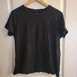 J. Crew Black Short-Sleeve Crewneck Tee